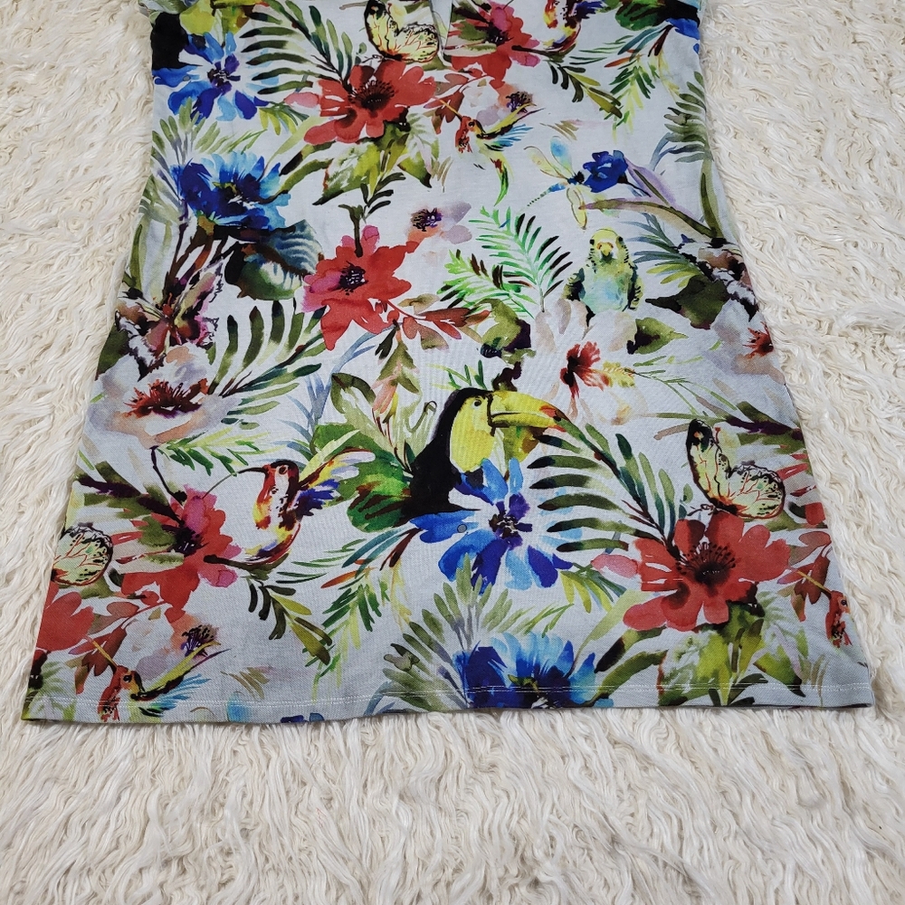 Sara Roka Floral Polli Mini Polo Dress Size 46 - Picture 6 of 16